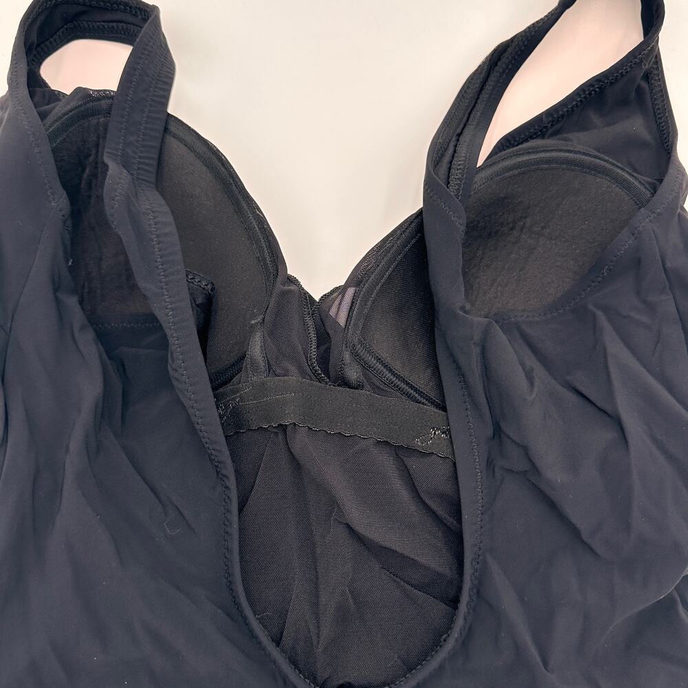 Gottex Black Wrap Swimsuit One Piece Size 16 - Picture 3 of 11